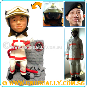 Fully Personalized 3D Fire-Fighter Figurine